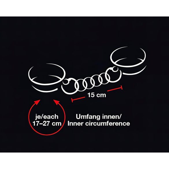 Bad Kitty - Herzhandfesseln (schwarz)