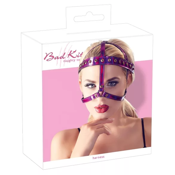 Bad Kitty - Strass-Kopfgeschirr (Rosa)