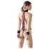 Bad Kitty - Asien Halsfessel-Set (rot-schwarz)