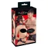 Bad Kitty - Kunstleder Bondage Set mit Klettverschluss (8-teilig) - Schwarz