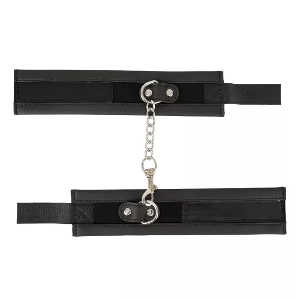 Vegan Fetish - Handfesseln kurze Kette (schwarz)