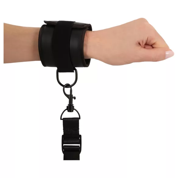 Vegan Fetish - Bettfessel-Set (schwarz)