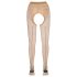 Cottelli - Gestreifte erotische Strümpfe (Natur)
