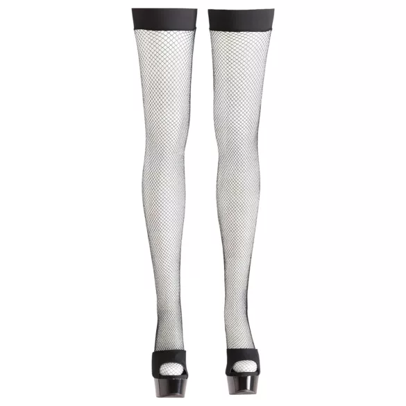 Cottelli - Feinmaschiges Netzstrümpfe (Schwarz) - L