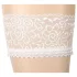 Cottelli - Satin Halterlose Strümpfe (weiß) - 2/M