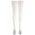 Cottelli - Satin Halterlose Strümpfe (weiß) - 3/M-L