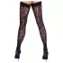 Cottelli Legwear - Leopardenmuster Strümpfe (schwarz)