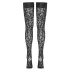 Cottelli Legwear - Leopardenmuster Strümpfe (schwarz)