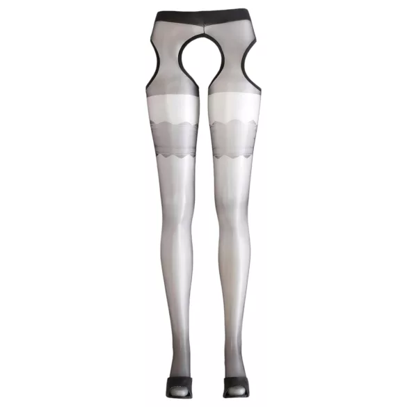 Cottelli - Wellenförmige Sex-Strumpfhose (schwarz)