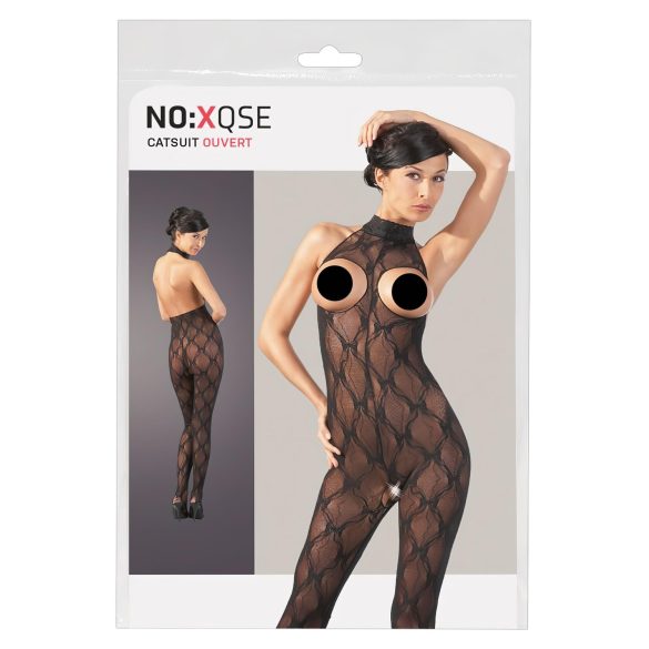 NO:XQSE - Spitze Catsuit mit offenem Brustbereich