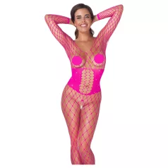 Cottelli - rosa Netz-Body (S-L)
