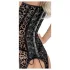 Noir - Leopardenmuster-Strapsoberteil (Schwarz) - M