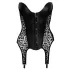 Noir - Leopardenmuster-Strapsoberteil (Schwarz) - M