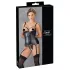Cottelli Bondage - glänzendes Push-up-Top mit Fessel (schwarz) - XL