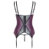 Cottelli Curves - Spitzen-BH-Set mit Schnürung (Lila) - 90D/XL