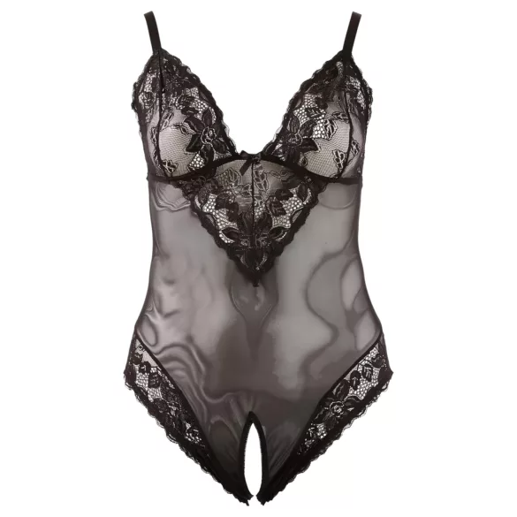 Cottelli Plus Size - Spitzenbody (schwarz)