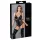 Cottelli Bondage - glänzender Body mit Handschellen (schwarz) - L