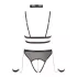 Cottelli Bondage - Strappy Open-Body mit Ketten (Schwarz)