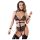 Cottelli Bondage - Offener Body mit Ketten (schwarz) - XL