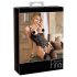 Abierta Fina - Funkelnder Spitzenteddy mit offenen Details (Schwarz) - 80C/M