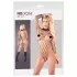 NO:XQSE - langärmliger, schwarzer Netz-Body aus Mesh (S-L)