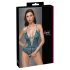 Cottelli - Spitzen-Body mit Schnürung, offen (grün) - XL