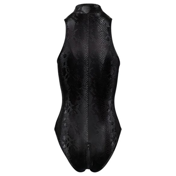 Cottelli Party - Schlangenhautmuster Body (schwarz) - M