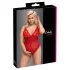 Cottelli Curves - Transparenter Spitzen-Body (Rot) - 3XL