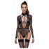 Cottelli - transparenter Riemenbody (schwarz) - XL