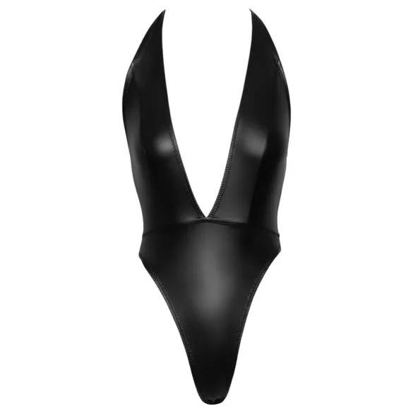Cottelli Party - Glänzender Neckholder-Body (Schwarz) - M