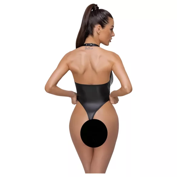 Cottelli Party - Glänzender Neckholder-Body (Schwarz) - L