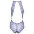 Küssbarer Neckholder-Body aus Spitze (Lila) - L/XL