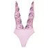 Kissable - Body mit Rosenspitze (Pink) - L/XL