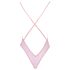 Lustvolles Blumenstickerei-Body in Rosa - L/XL