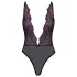 Küssbar - Body mit pinker Stickerei (schwarz) - L/XL