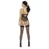 Cottelli - Offener, riemchen Body mit Strumpfhalter (schwarz) - M