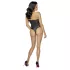 Cottelli Party - Blumenmuster-Body (schwarz)