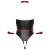 Cottelli Bondage - Glänzender Body und Armbänder (Schwarz) - L