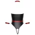 Cottelli Bondage - glänzender Body und Armfesseln (schwarz) - L