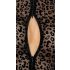 Noir - langärmeliger Body mit Leopardenmuster (schwarz) - M