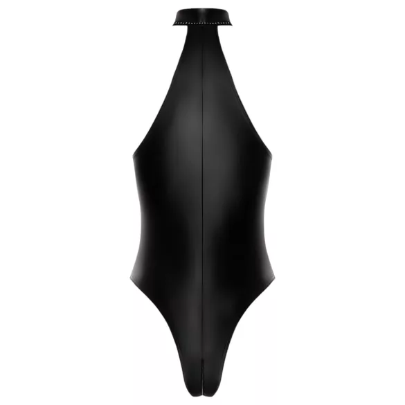 Noir - glänzender Neckholder-Body (schwarz)