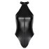 Noir - Glänzender Neckholder-Body (Schwarz) - M