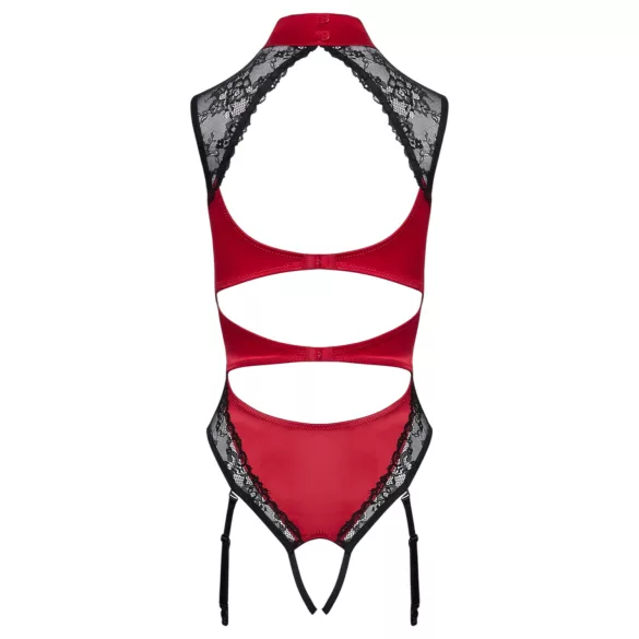 Cottelli - Spitzebody mit Halsband (rot) - M