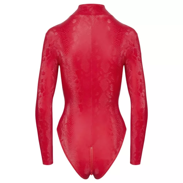 Cottelli - Schlangenhaut-Body (rot) - L