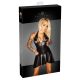 Noir - Kleid mit transparentem Brustteil und Nackenband (schwarz) - XL