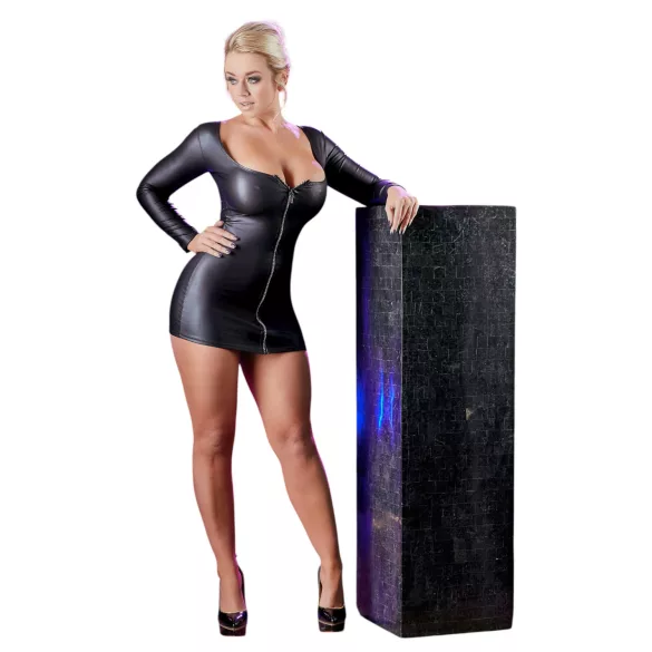Cottelli - Partykleid mit Strassreißverschluss (schwarz) - M