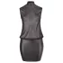 Cottelli Plus Size - Glänzendes Chiffon-Kleid (schwarz) - 4XL