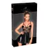 Noir - Lackkleid mit Netzdetail (Schwarz) - L