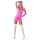 Cottelli Party - Glänzendes, kurzärmeliges Minikleid (Pink) - L