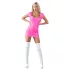 Cottelli Party - Glänzendes, kurzärmeliges Minikleid (Pink) - XL